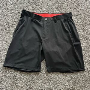 Redvanly Hanover Shorts Pull On Performance Stretch Golf Black Mens M 8”